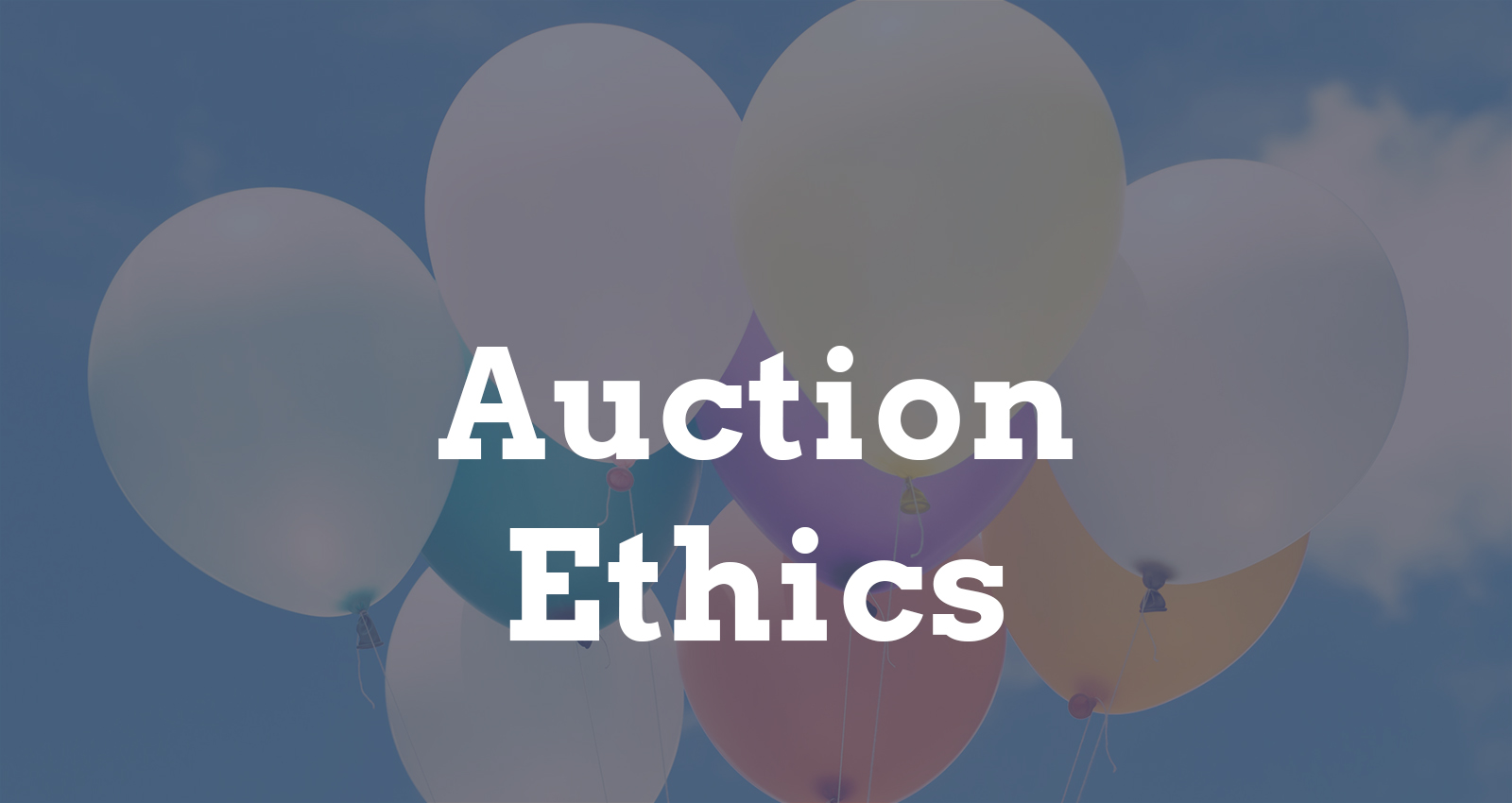 CE: Auction Ethics