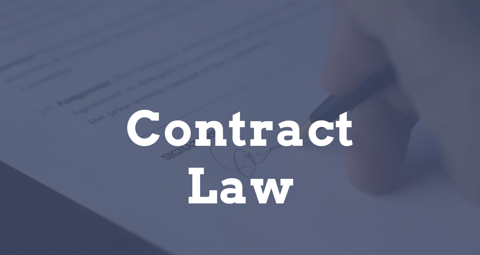 CE: Contract Law