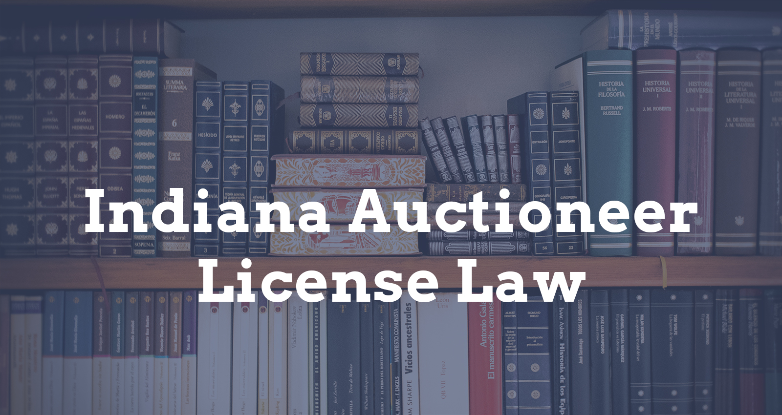 CE: Indiana Auctioneer License Law